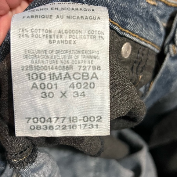 Wrangler Men's Straight Blue Jeans - Picture 3 of 3